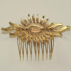 Basia Zarzycka Bridal Flower Hair Comb in gold tones £88